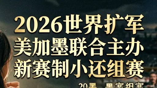 2026世界杯扩军48队赛制变革：美加墨主办新规则解析